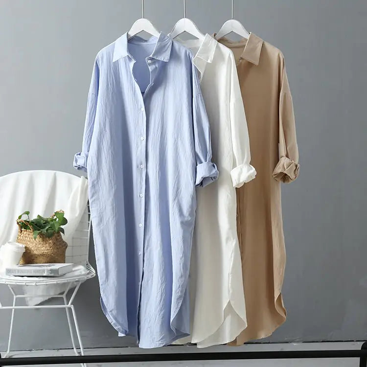 Relaxed Fit Shirt Dress